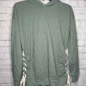 Flirtitude sweater with hoodie size S